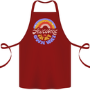 Awesome in My Own Way Different Autistic Cotton Apron 100% Organic Maroon