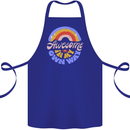 Awesome in My Own Way Different Autistic Cotton Apron 100% Organic Royal Blue