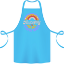 Awesome in My Own Way Different Autistic Cotton Apron 100% Organic Turquoise