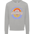 Awesome in My Own Way Different Autistic Kids Sweatshirt Jumper Sports Grey