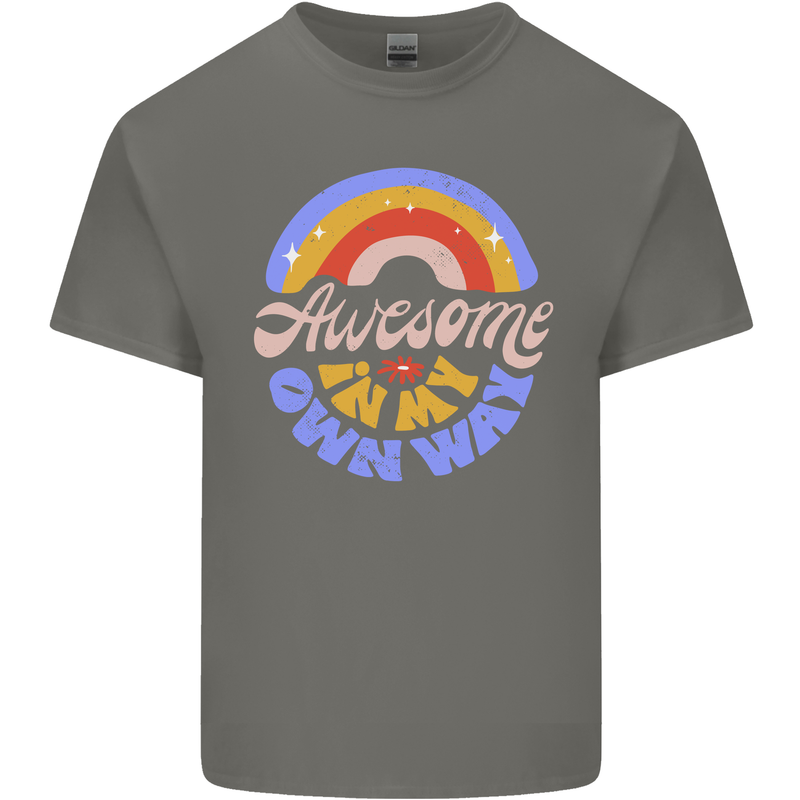 Awesome in My Own Way Different Autistic Kids T-Shirt Childrens Charcoal