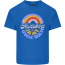 Awesome in My Own Way Different Autistic Kids T-Shirt Childrens Royal Blue