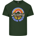 Awesome in My Own Way Different Autistic Mens Cotton T-Shirt Tee Top Forest Green