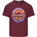 Awesome in My Own Way Different Autistic Mens Cotton T-Shirt Tee Top Maroon