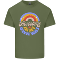 Awesome in My Own Way Different Autistic Mens Cotton T-Shirt Tee Top Military Green