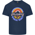 Awesome in My Own Way Different Autistic Mens Cotton T-Shirt Tee Top Navy Blue