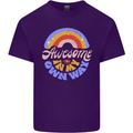 Awesome in My Own Way Different Autistic Mens Cotton T-Shirt Tee Top Purple