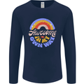 Awesome in My Own Way Different Autistic Mens Long Sleeve T-Shirt Navy Blue