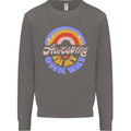 Awesome in My Own Way Different Autistic Mens Sweatshirt Jumper Charcoal