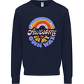 Awesome in My Own Way Different Autistic Mens Sweatshirt Jumper Navy Blue