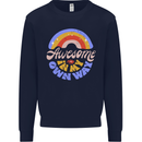 Awesome in My Own Way Different Autistic Mens Sweatshirt Jumper Navy Blue
