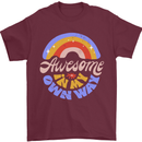 Awesome in My Own Way Different Autistic Mens T-Shirt 100% Cotton Maroon
