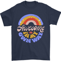 Awesome in My Own Way Different Autistic Mens T-Shirt 100% Cotton Navy Blue