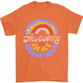 Awesome in My Own Way Different Autistic Mens T-Shirt 100% Cotton Orange