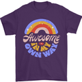 Awesome in My Own Way Different Autistic Mens T-Shirt 100% Cotton Purple