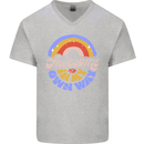 Awesome in My Own Way Different Autistic Mens V-Neck Cotton T-Shirt Sports Grey