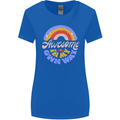 Awesome in My Own Way Different Autistic Womens Wider Cut T-Shirt Royal Blue