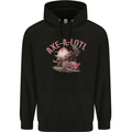 Axe-A-Alotl Funny Medieval Warrior Mens 80% Cotton Hoodie Black