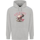 Axe-A-Alotl Funny Medieval Warrior Mens 80% Cotton Hoodie Sports Grey