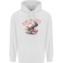 Axe-A-Alotl Funny Medieval Warrior Mens 80% Cotton Hoodie White