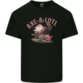 Axe-A-Alotl Funny Medieval Warrior Mens Cotton T-Shirt Tee Top Black