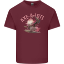 Axe-A-Alotl Funny Medieval Warrior Mens Cotton T-Shirt Tee Top Maroon
