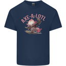 Axe-A-Alotl Funny Medieval Warrior Mens Cotton T-Shirt Tee Top Navy Blue