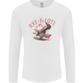 Axe-A-Alotl Funny Medieval Warrior Mens Long Sleeve T-Shirt White