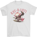 Axe-A-Alotl Funny Medieval Warrior Mens T-Shirt 100% Cotton White