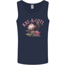 Axe-A-Alotl Funny Medieval Warrior Mens Vest Tank Top Navy Blue
