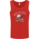 Axe-A-Alotl Funny Medieval Warrior Mens Vest Tank Top Red