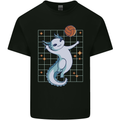 Axolotl Playing Volleyball Kids T-Shirt Childrens Black