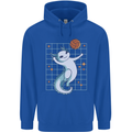 Axolotl Playing Volleyball Mens 80% Cotton Hoodie Royal Blue