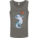 Axolotl Playing Volleyball Mens Vest Tank Top Charcoal