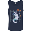 Axolotl Playing Volleyball Mens Vest Tank Top Navy Blue
