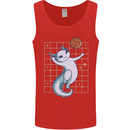 Axolotl Playing Volleyball Mens Vest Tank Top Red