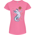 Axolotl Playing Volleyball Womens Petite Cut T-Shirt Azalea