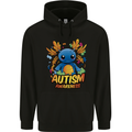 Axolottle Autism Awareness Autistic Mens 80% Cotton Hoodie Black