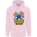 Axolottle Autism Awareness Autistic Mens 80% Cotton Hoodie Light Pink