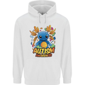 Axolottle Autism Awareness Autistic Mens 80% Cotton Hoodie White