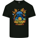 Axolottle Autism Awareness Autistic Mens Cotton T-Shirt Tee Top Black