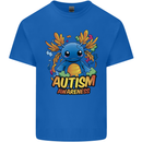 Axolottle Autism Awareness Autistic Mens Cotton T-Shirt Tee Top Royal Blue