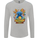 Axolottle Autism Awareness Autistic Mens Long Sleeve T-Shirt Sports Grey
