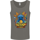 Axolottle Autism Awareness Autistic Mens Vest Tank Top Charcoal