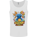 Axolottle Autism Awareness Autistic Mens Vest Tank Top White