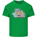 Axolottle Pumpkin Cute Halloween Kawaii Kids T-Shirt Childrens Irish Green