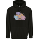 Axolottle Pumpkin Cute Halloween Kawaii Mens 80% Cotton Hoodie Black