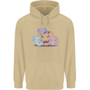Axolottle Pumpkin Cute Halloween Kawaii Mens 80% Cotton Hoodie Sand
