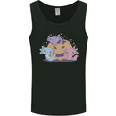 Axolottle Pumpkin Cute Halloween Kawaii Mens Vest Tank Top Black