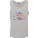 Axolottle Pumpkin Cute Halloween Kawaii Mens Vest Tank Top Sports Grey